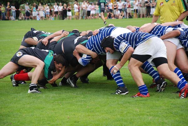 Rugby Spiel von Anders Doser